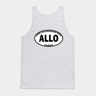 Alpine Loop National Back Country Byway oval Tank Top